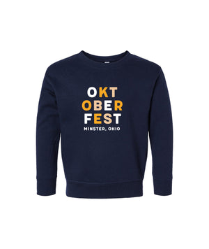 Oktoberfest Block Letter Crewneck - TODDLER