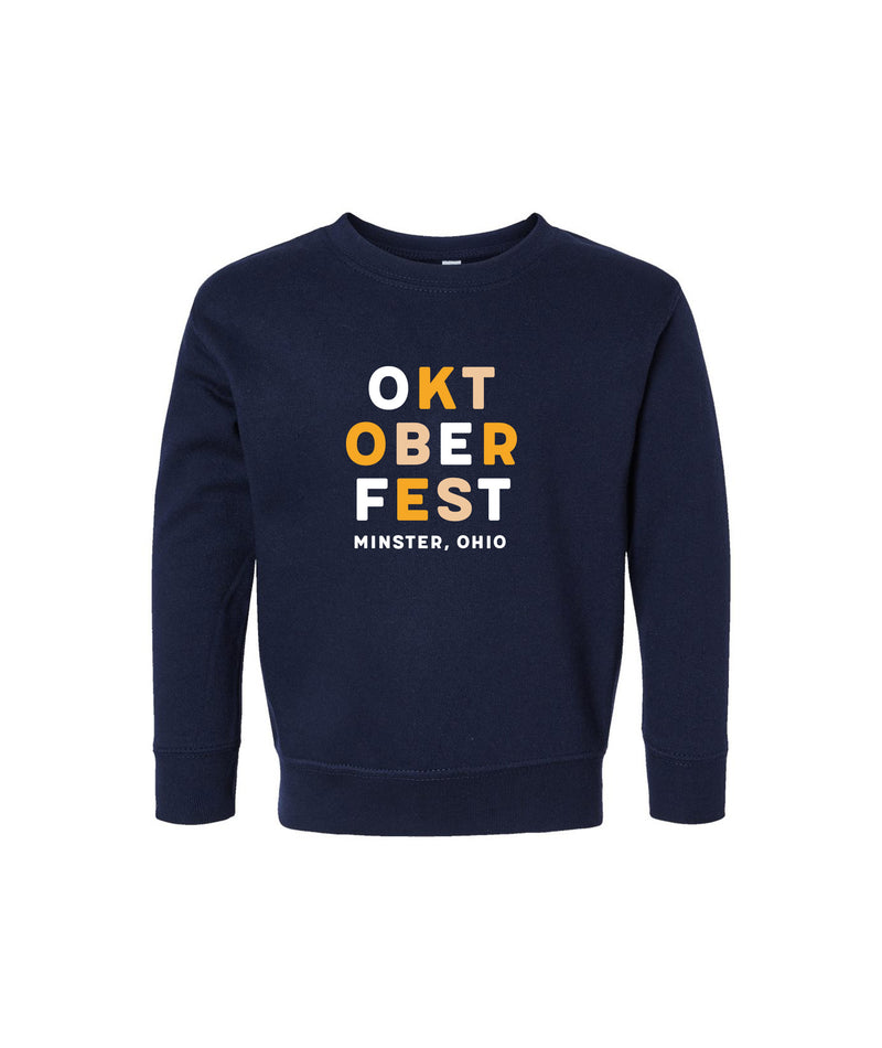 Oktoberfest Block Letter Crewneck - TODDLER