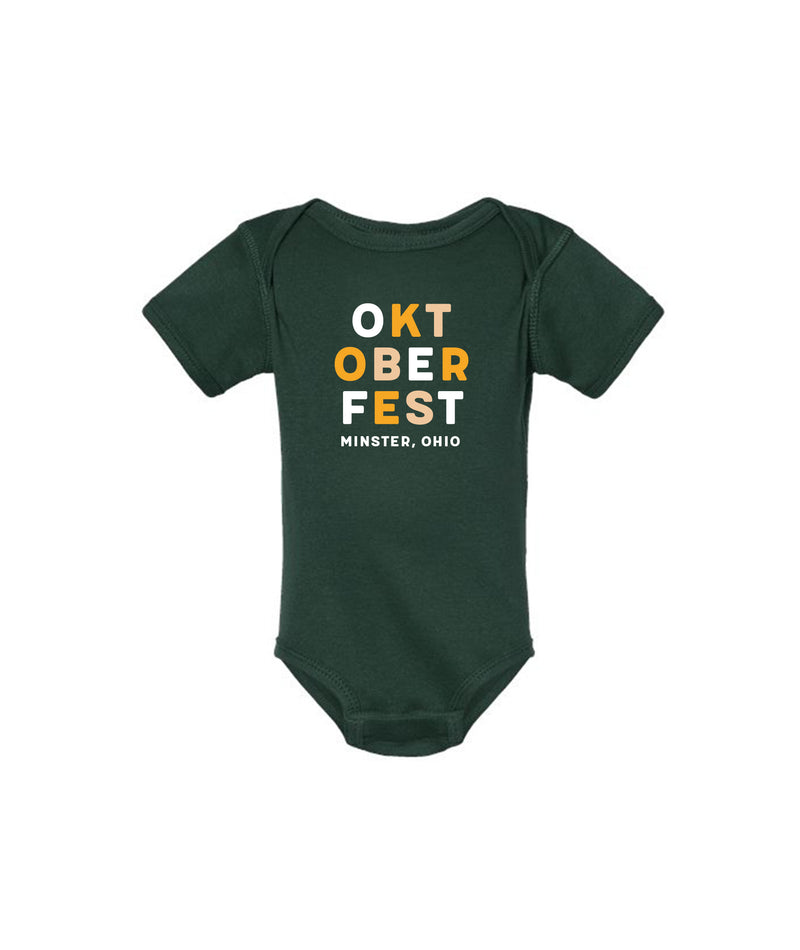 Oktoberfest Block Letter Onesie