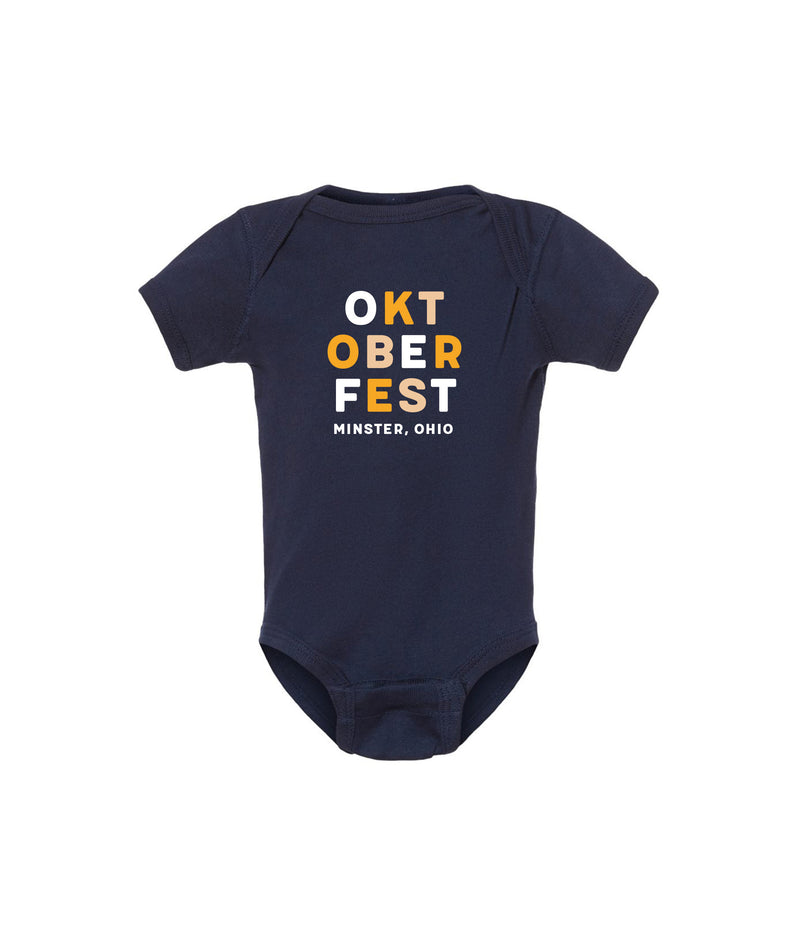 Oktoberfest Block Letter Onesie
